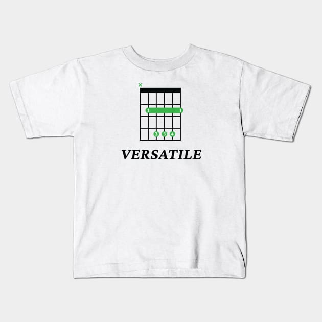 B Versatile B Guitar Chord Tab Light Theme Kids T-Shirt by nightsworthy